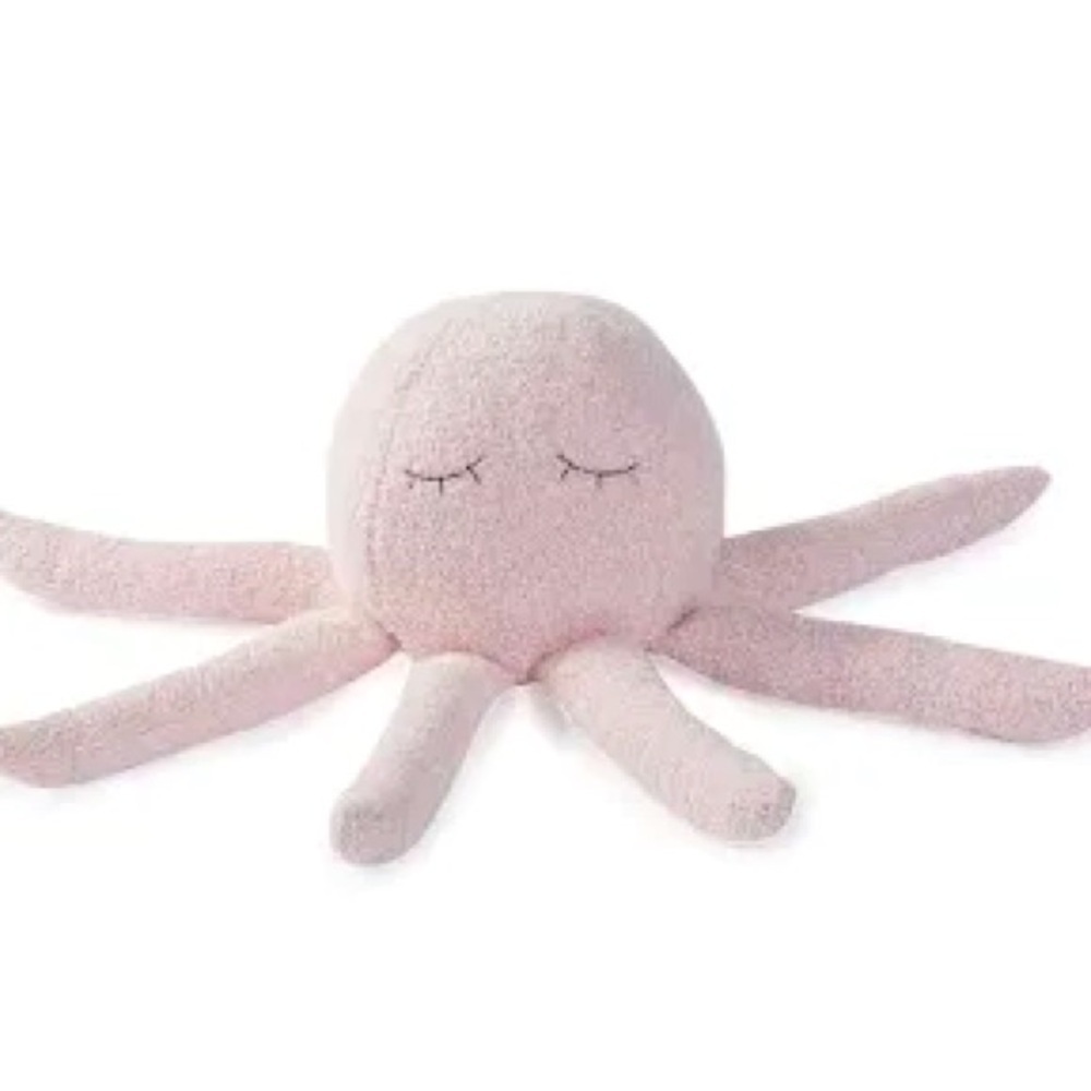 Barefoot Dreams Cozy Chic Octopus Buddie 17” Dusty Pink